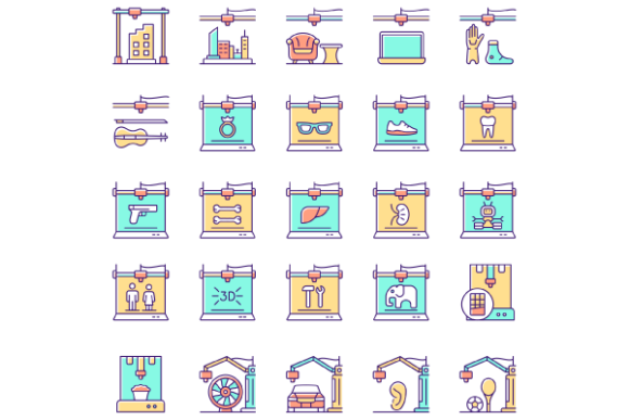 3D Printing Technology Icons Set: A Practical Guide for Designers and Innovators