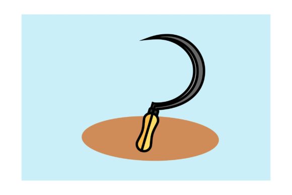 Evaluating Flat Icon - Agriculture Sickle for Design Projects
