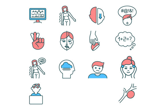 Evaluating the Brain Health RGB Color Icons Set for Medical Design Projects