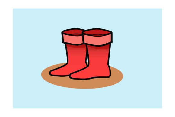 Flat Icon - Agriculture Boots: Design Asset Guide