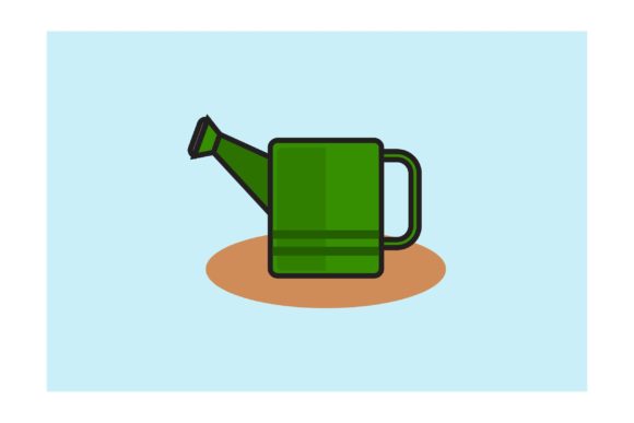 Flat Icon - Agriculture Flower Watering: Enhancing Visual Communication for Modern Design