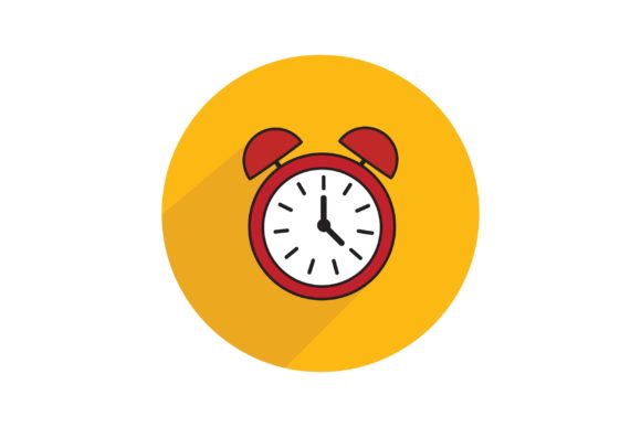 Flat Icon - Business Clock: Design Versatility