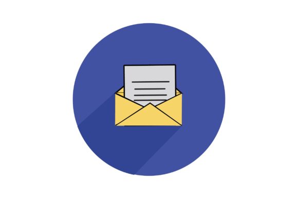 Flat Icon - Business Email: Elevating Digital Communication Through Strategic Visual Design