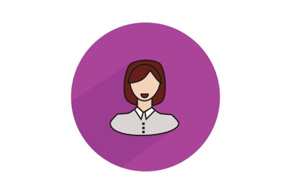 Flat Icon Businesswoman: Versatile Design Assets