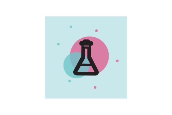 Flat Icon - Education Chemical Bottle 1 Design Guide