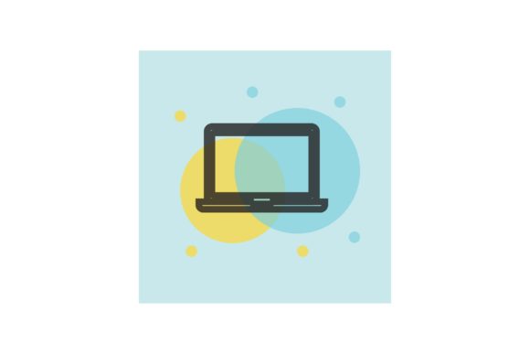 Flat Icon - Education Laptop: Elevating Visual Communication in Digital Learning