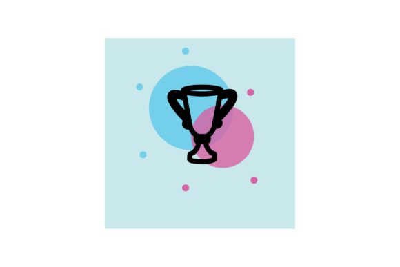 Flat Icon - Education Trophy: A Practical Asset for Academic and Achievement Design